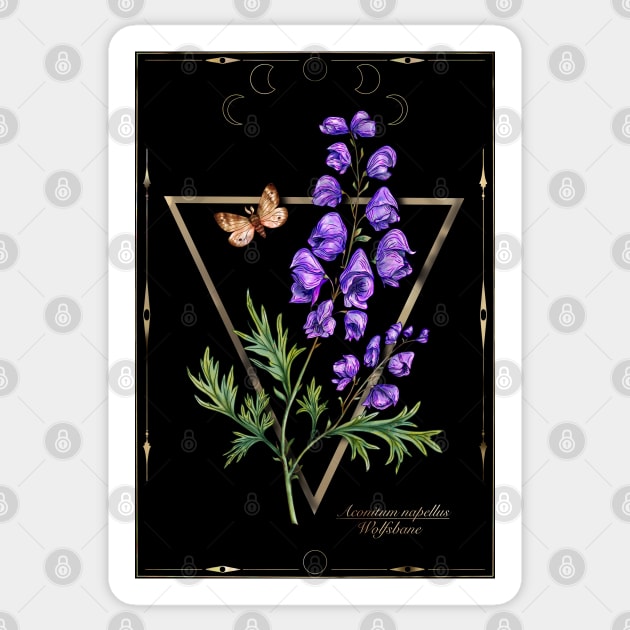 Wolfsbane magical print Sticker by Sitenkova